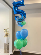 Load image into Gallery viewer, Customized Bubble Balloon Bouquet filled with helium