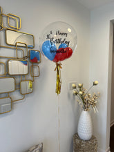 Load image into Gallery viewer, Customized Bubble Balloon filled with helium