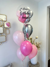 Load image into Gallery viewer, Customized Bubble Balloon Bouquet filled with helium