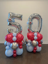 Load image into Gallery viewer, Mini Balloon Tower with ONE Decorated Number