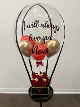 Load image into Gallery viewer, Customized Hot Air Balloon Box with Red Roses