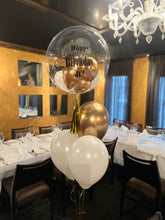 Load image into Gallery viewer, Customized Bubble Balloon Bouquet filled with helium