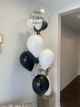 Load image into Gallery viewer, Customized Bubble Balloon Bouquet filled with helium