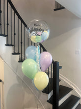 Load image into Gallery viewer, Customized Bubble Balloon Bouquet filled with helium