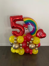 Load image into Gallery viewer, Themed Balloon Bouquet with One Number