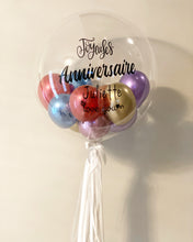 Load image into Gallery viewer, Customized Bubble Balloon filled with helium