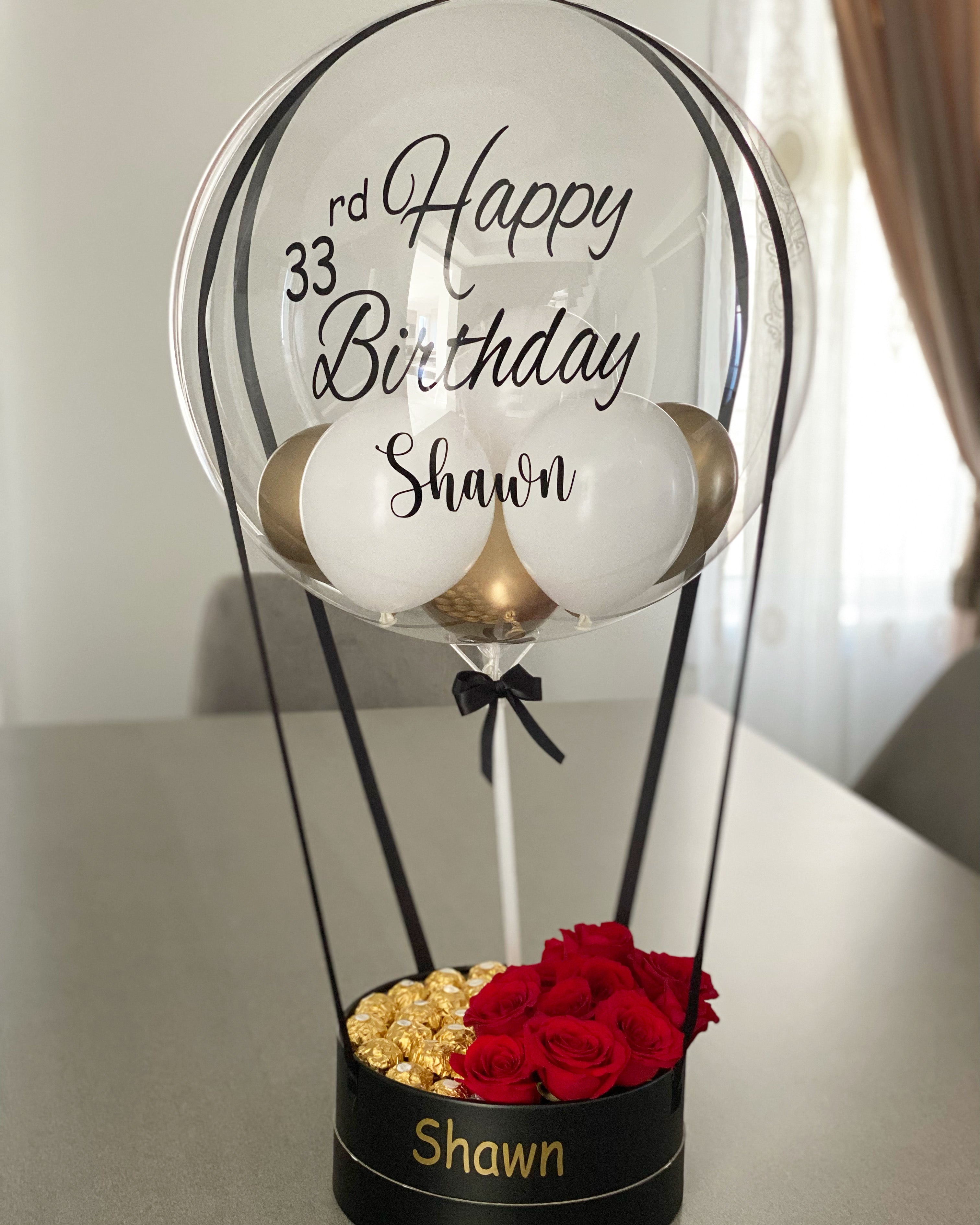 Flower & Chocolates with Air Balloon