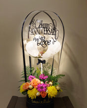 Load image into Gallery viewer, Customized Hot Air Balloon Box (Flowers with Chocolates)