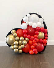 Load image into Gallery viewer, Heart Shaped Balloon Mosaic (Sizes: 2 - 4 Feet)