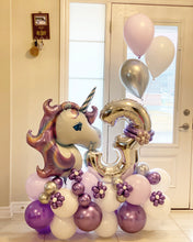 Load image into Gallery viewer, Themed Balloon Bouquet with One Number