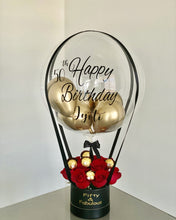Load image into Gallery viewer, Customized Hot Air Balloon Box (Roses with Chocolates)