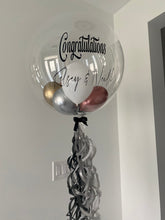 Load image into Gallery viewer, Customized Bubble Balloon filled with helium
