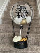 Load image into Gallery viewer, Customized Hot Air Balloon Box (Half Roses & Half Chocolate)
