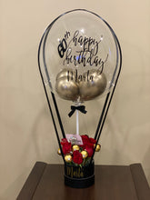 Load image into Gallery viewer, Customized Hot Air Balloon Box (Roses with Chocolates)