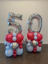 Load image into Gallery viewer, Mini Balloon Tower with ONE Decorated Number
