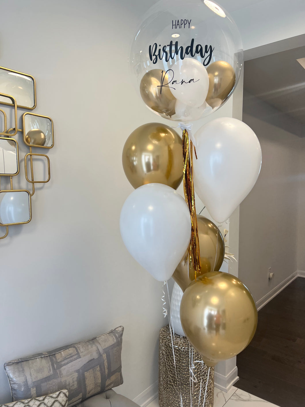 Customized Bubble Balloon filled with helium