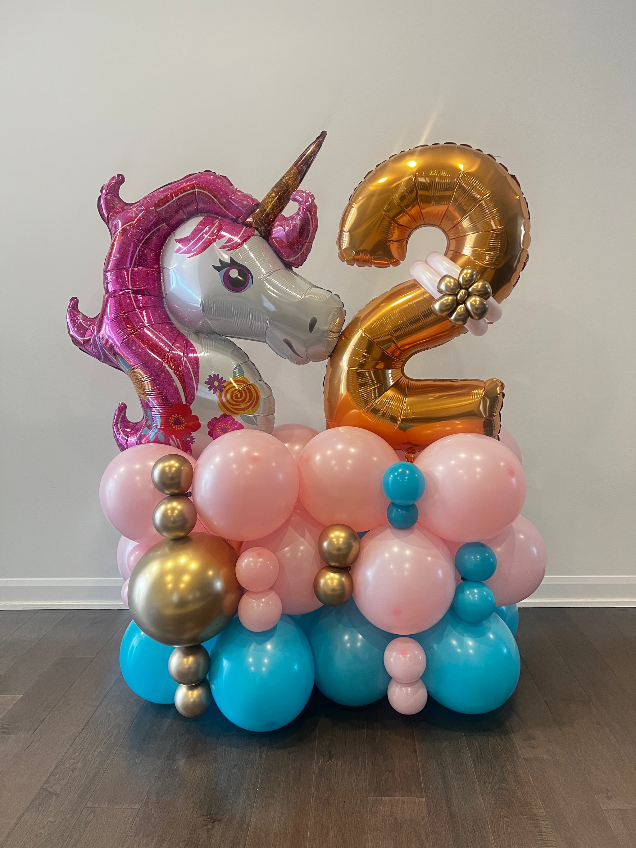 Themed Balloon Bouquet with One Number – The Balloons Lady