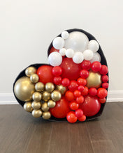 Load image into Gallery viewer, Heart Shaped Balloon Mosaic (Sizes: 2 - 4 Feet)
