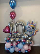 Load image into Gallery viewer, Themed Balloon Bouquet with Two Numbers
