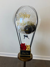 Load image into Gallery viewer, Customized Hot Air Balloon Box (Half Roses &amp; Half Chocolate)
